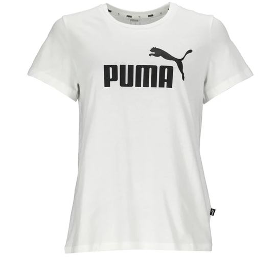 Ess Logo Tee, Puma White, Xs, T-Shirts