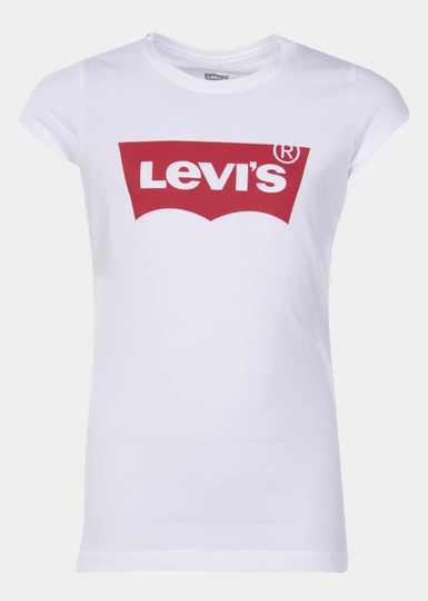 Batwing Tee, Red / White, 10, T-Shirts