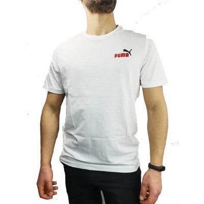 Sporttröja med ärmar Puma Essentials+ Embroidery M Vit (Storlek: XS)