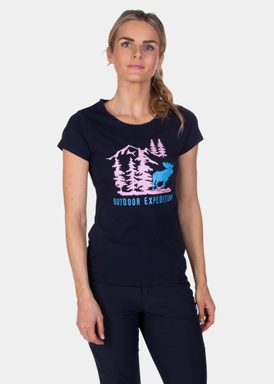 Forest Tee W, Navy Elk, 46, T-Shirts