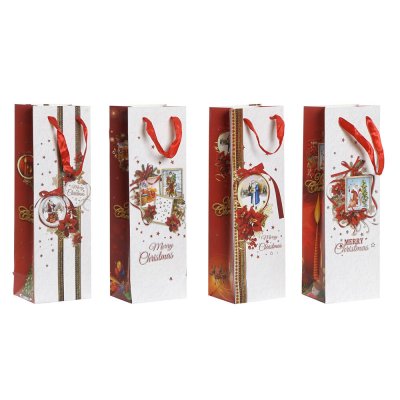 Påse, jultema DKD Home Decor Papper (4 pcs) (11.5 x 9 x 35.5 cm)