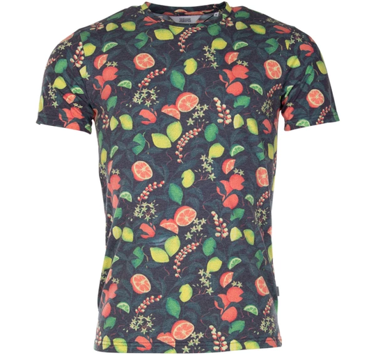 T-Shirt - Jakoby Aop, Orange Chi, S, T-Shirts