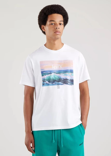 Ss Relaxed Fit Tee Poster Wave, Poster Wav, 2xl, T-Shirts