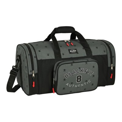 Sportväska BlackFit8 Skull Svart Grå (55 x 26 x 27 cm)