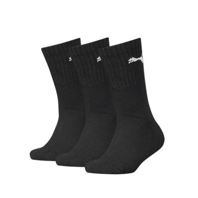 Sportstrumpor Puma 100000965 001 Svart Barn (3 uds) (Fotstorlek: 35-38)