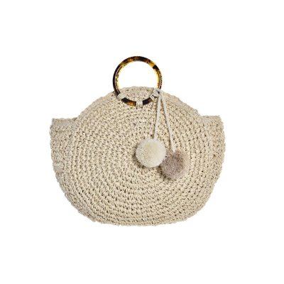 Väska DKD Home Decor Naturell Polyester Bomull (38 x 10 x 43 cm)