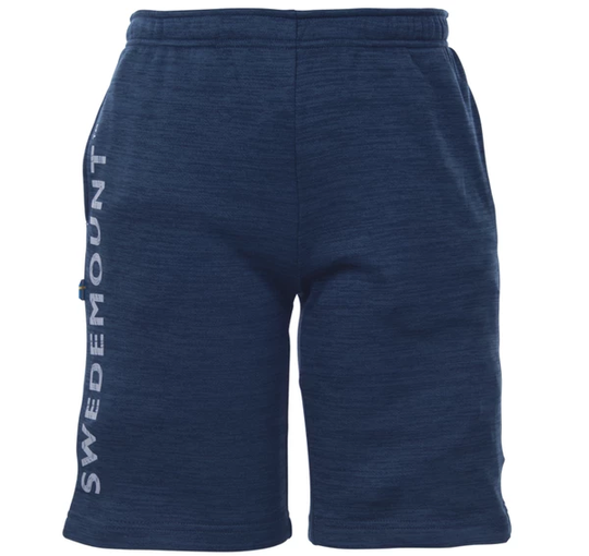 Training Logo Shorts Jr, Navy Melange/Lt Grey Mel, 150, Träningsshorts