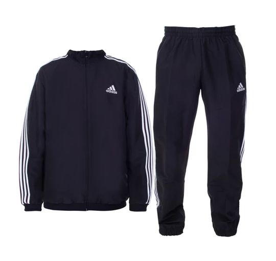 M 3s Woven Track Suit, Black/White, 9, Träningsbyxor
