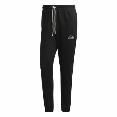 Långa träningsbyxor Adidas FeelComfy French Terry Svart Män (Storlek: M)