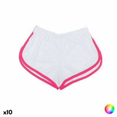 Kort byxa 144718 Kvinna (10 antal) (Färg: Vit, Storlek: L)