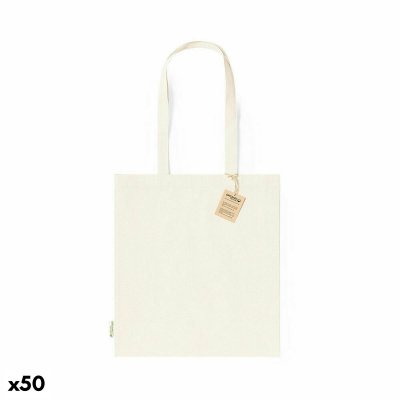 Väska 141174 100% bomull Naturell (50 antal) (Färg: Beige)