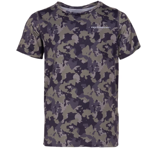 Fusion Tee Jr, Camo Aop/Green, 120, T-Shirts