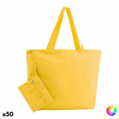 Strandväska 149975 Polyester 600D (50 antal) (Färg: Svart)