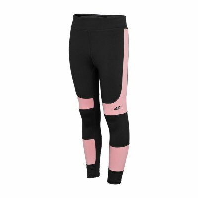 Sport-leggings, Barn 4F Svart Rosa (Storlek: 9-10 år)