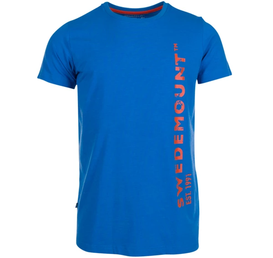 Est 91 Tee Sr, Blue Melange/Orange, L, T-Shirts