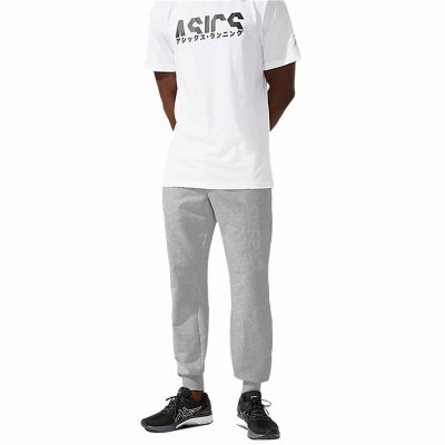 Långa träningsbyxor Asics Big Logo Grå Män (Storlek: S)