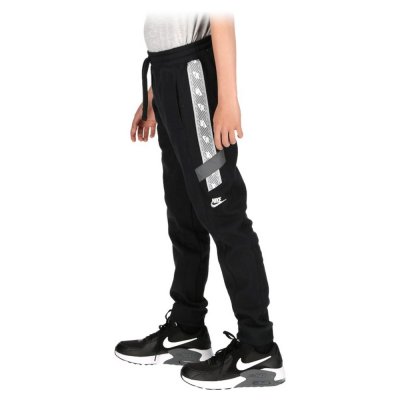 Nederdel träningsoverall för barn Nike NSW ELEVATED TRIM FLC PANT DD8703 010 (Storlek: 14 år)