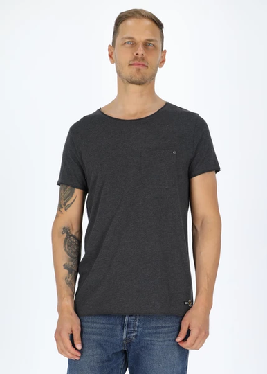 Pocket Tee, Dk Grey Melange, 3xl, T-Shirts