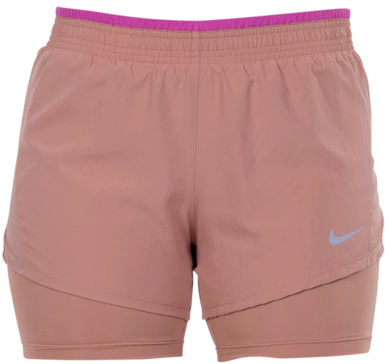 W Nk 10k 2in1 Short, Rose Gold/Active Fuchsia/Wolf, L, Löparshorts