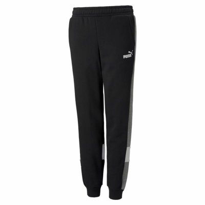 Nederdel träningsoverall för barn Puma Essentials+ Colorblock Svart Pojkar (Storlek: 9-10 år)