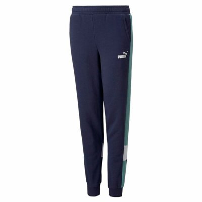 Nederdel träningsoverall för barn Puma Essential+ Colorblock B Mörkblå (Storlek: 5-6 år)