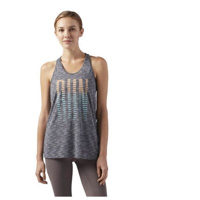 Tanktop, Dam Reebok RE TANK Grå (Storlek: XS)