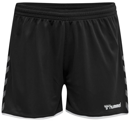 Hmlauthentic Poly Shorts Woman, Black/White, Xs, Träningsshorts