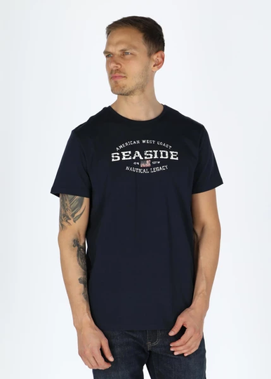 Nautical Tee, Navy, Xl, T-Shirts