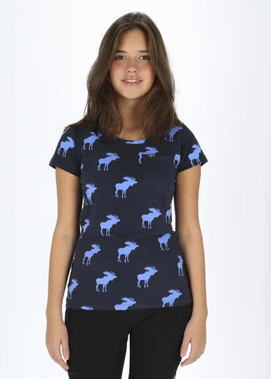 Elk Tee W, Navy/Blue, 34, T-Shirts