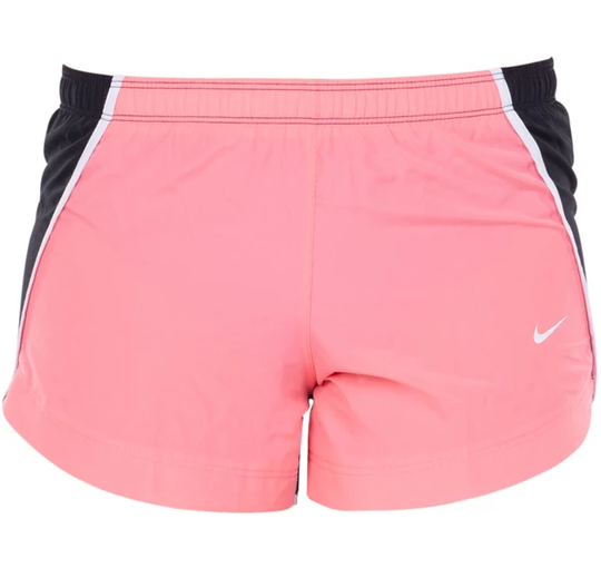 Nike Dry Girls' Running Shorts, Pink Gaze /Black/White/White, Xs, Löparshorts
