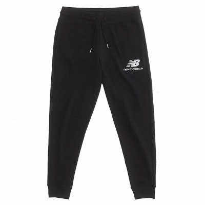Långa träningsbyxor New Balance Essentials Stacked Logo Svart Män (Storlek: XL)