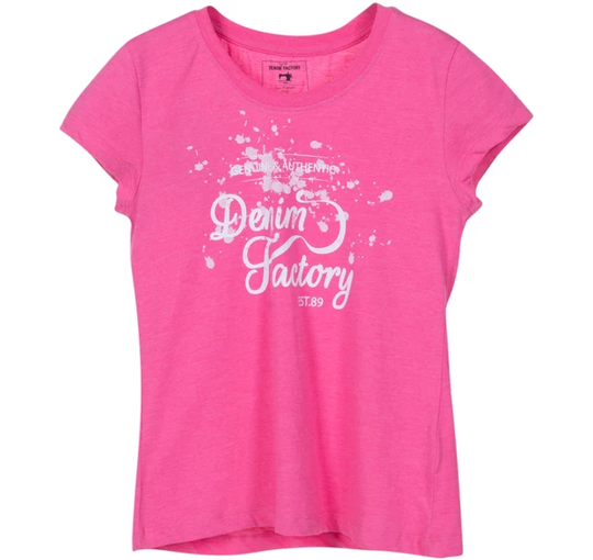 Genuine Tee Jr, Pink Melange, 160, T-Shirts