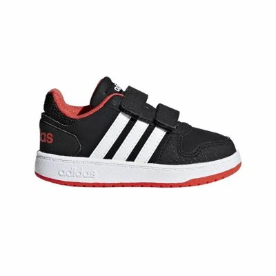 Sportskor för barn Adidas Hoops 2.0 Svart (Fotstorlek: 20)