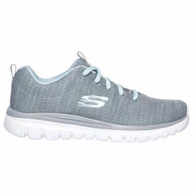 Gymnastiksko, Dam Skechers Graceful-Twisted Fortune Grå (Fotstorlek: 36)