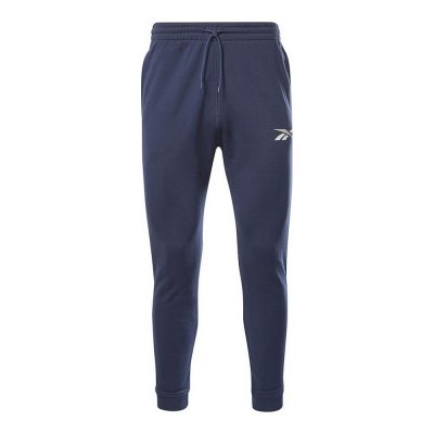 Långa träningsbyxor Reebok Essentials Vector Män Marinblå (Storlek: L)