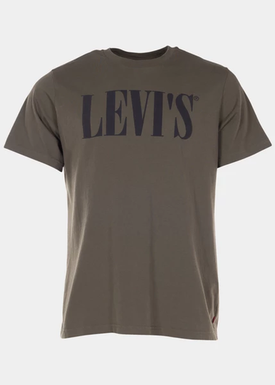 Relaxed Graphic Tee 90s Serif, Greens, S, T-Shirts