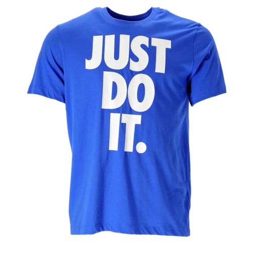 Nike Sportswear Men's T-Shirt, Signal Blue/White, S, T-Shirts