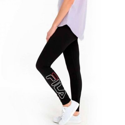 Sport-leggings, Dam Fila 687124 Svart (Storlek: XS)