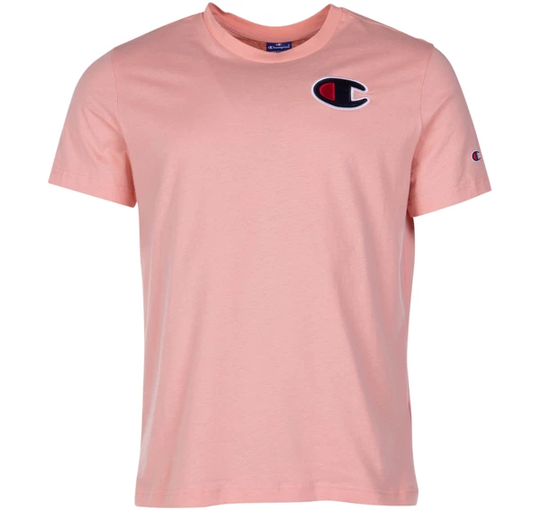 Crewneck T-Shirt, Coral Pink, Xs, T-Shirts