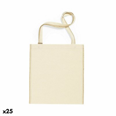 Väska 142663 100% bomull Naturell (25 antal) (Färg: Beige)