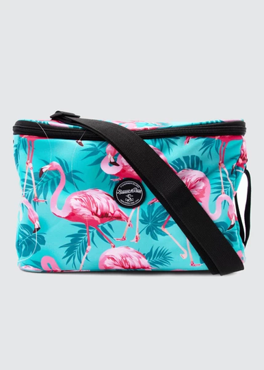 Tropical Cool Bag, Turquoise Flamingo, Onesize