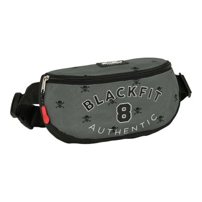 Midjeväska BlackFit8 Skull Svart Grå (23 x 14 x 9 cm)