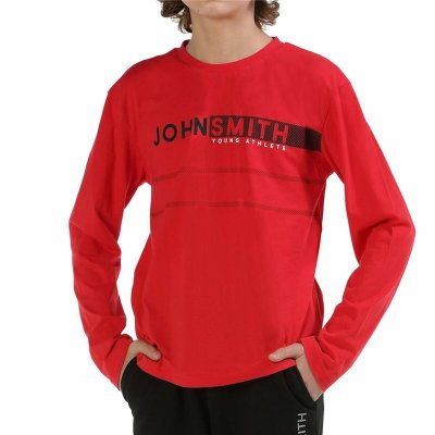 Långärmad t-shirt, Barn John Smith Bordo Röd (Storlek: 12 år)