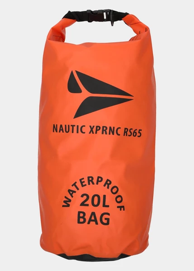 Nautic Waterproof Bag 20l, Orange/Black, Onesize, Vandringsryggsäckar