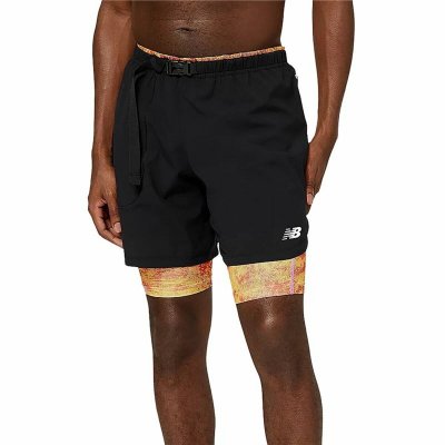 Träningsshorts New Balance Impact Run 2 in 1 Svart Män (Storlek: S)