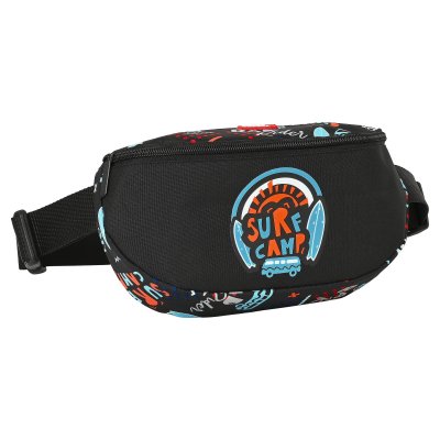 Midjeväska Safta Surf Camp Svart Orange Ljusblå (23 x 14 x 9 cm)