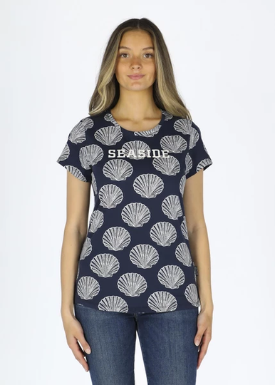 Breeze Tee W, Navy Shell, 36, T-Shirts