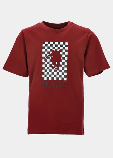 Check Tee Jr, Burgundy, 170, T-Shirts