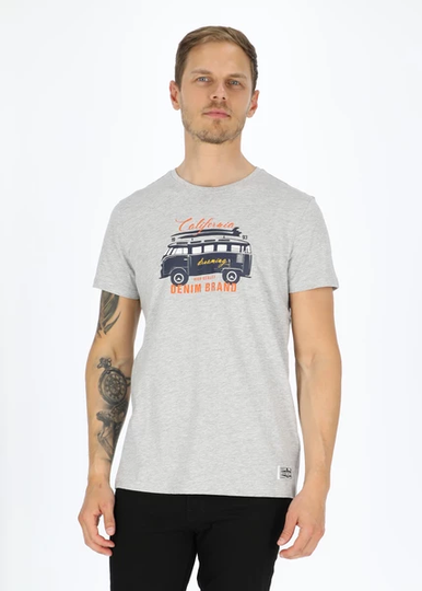 Surfer Van Tee, Lt Grey Melange, 2xl, T-Shirts