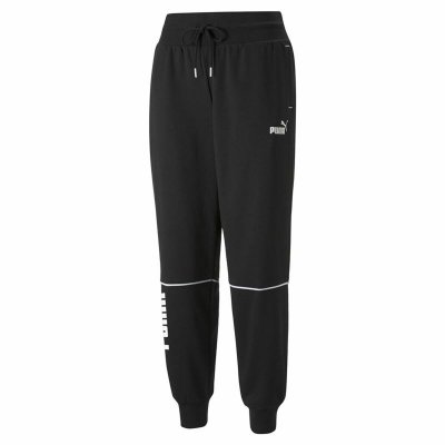 Nederdel träningsoverall för vuxna Puma Colorblock Svart Kvinna (Storlek: M)